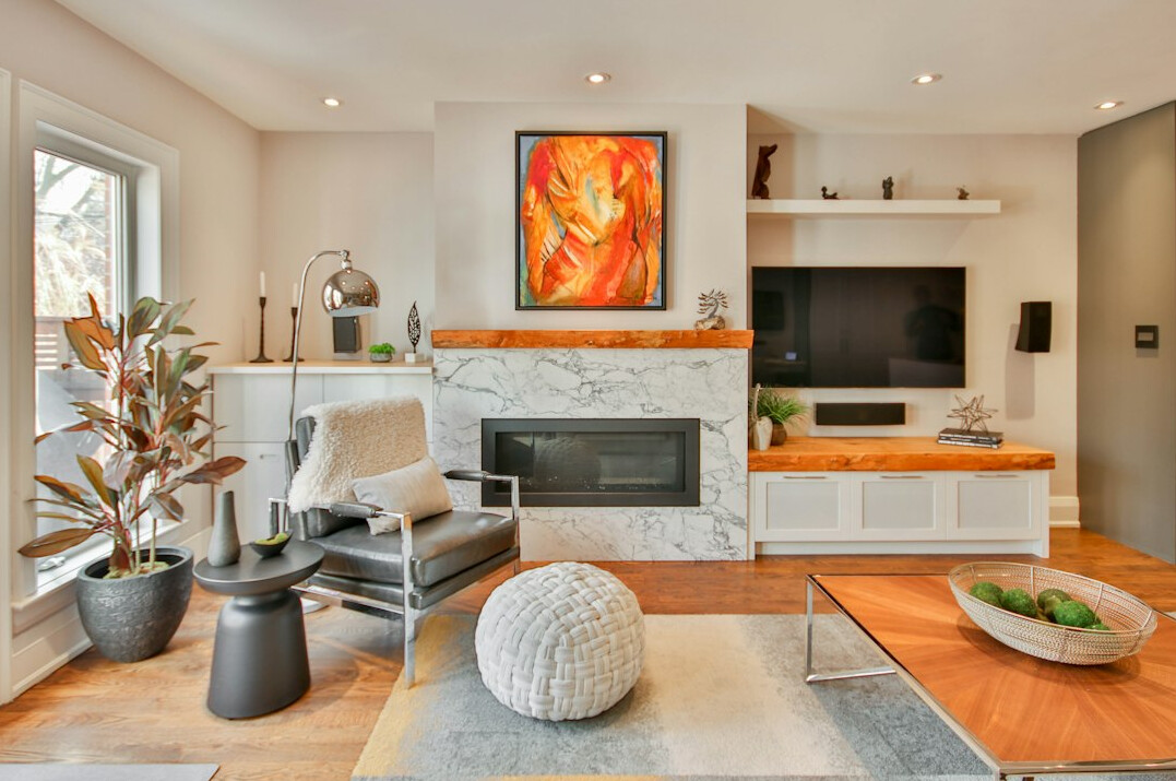 organized modern home interior